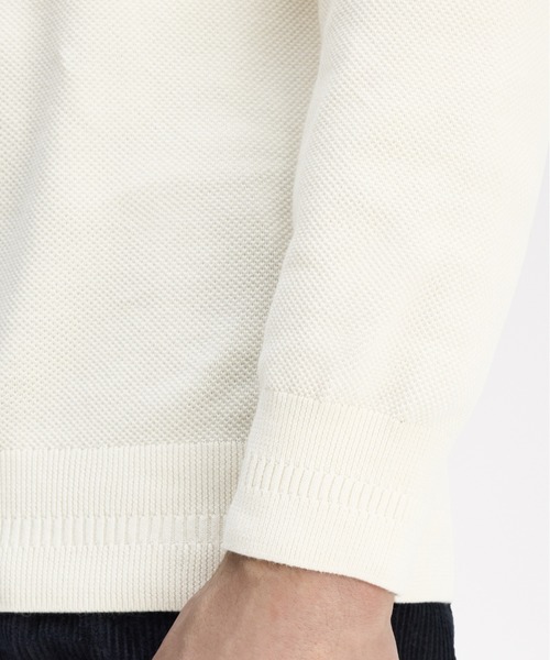 FRED PERRY(フレッドペリー)の「Pique Stitch Jumper/ピケステッチニット(ニット/セーター・メンズ・ワインレッド/ブラウン/ブルー系その他/ダークブルー/ブラック/ネイビー/オフホワイト・S/M/L)」の16枚目の写真