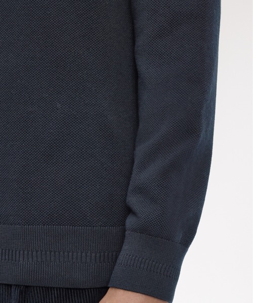 FRED PERRY(フレッドペリー)の「Pique Stitch Jumper/ピケステッチニット(ニット/セーター・メンズ・ワインレッド/ブラウン/ブルー系その他/ダークブルー/ブラック/ネイビー/オフホワイト・S/M/L)」の9枚目の写真
