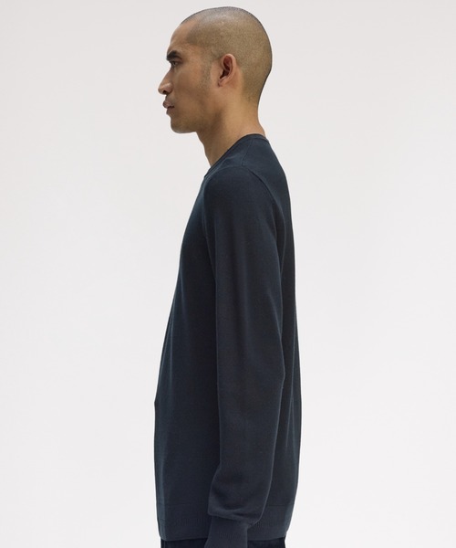 FRED PERRY(フレッドペリー)の「Pique Stitch Jumper/ピケステッチニット(ニット/セーター・メンズ・ワインレッド/ブラウン/ブルー系その他/ダークブルー/ブラック/ネイビー/オフホワイト・S/M/L)」の11枚目の写真