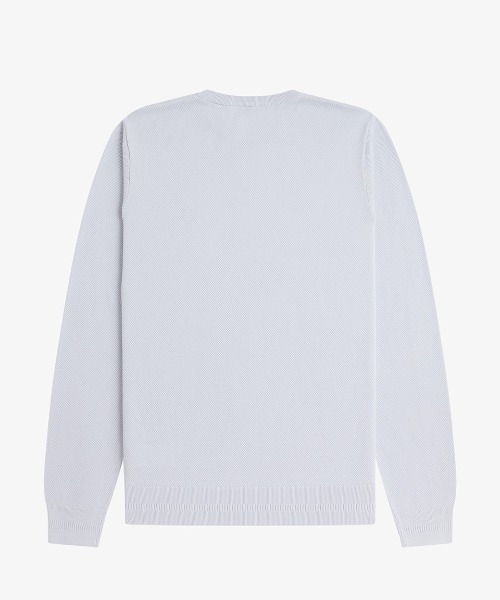 FRED PERRY（フレッドペリー）の「【ZOZOTOWN & ONLINESHOP限定カラー追加】Pique Stitch Jumper／ピケステッチニット（ニット/セーター・メンズ・ワインレッド/ブラウン/ブルー系その他/ダークブルー/ブラック/ネイビー/オフホワイト・S/M/L）」の13枚目の写真