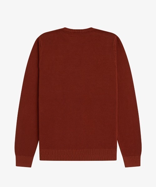 FRED PERRY（フレッドペリー）の「【ZOZOTOWN & ONLINESHOP限定カラー追加】Pique Stitch Jumper／ピケステッチニット（ニット/セーター・メンズ・ワインレッド/ブラウン/ブルー系その他/ダークブルー/ブラック/ネイビー/オフホワイト・S/M/L）」の18枚目の写真