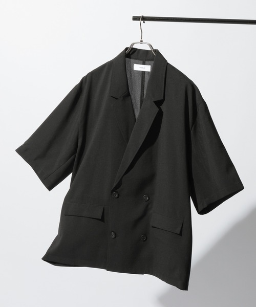 RAGEBLUE（レイジブルー）の「＜吸水速乾・イージーケア＞【AIR FLOW TECH/エアフローテック】シャツWジャケット（シャツ/ブラウス・メンズ・ブラック/キャメル・MEDIUM/LARGE）」の2枚目の写真