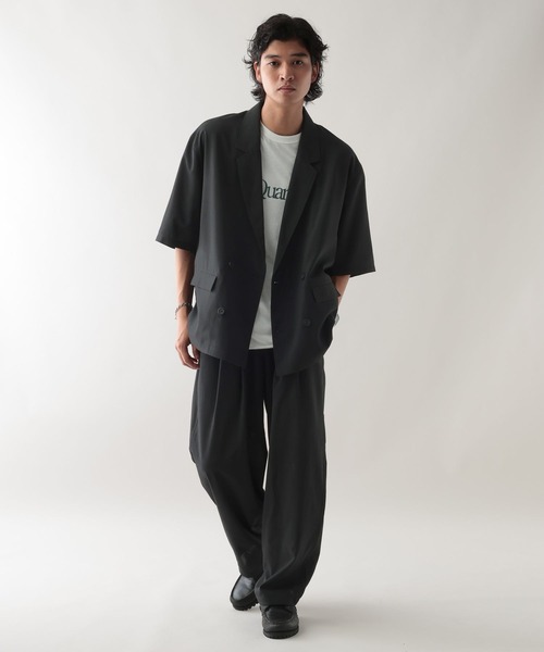 RAGEBLUE（レイジブルー）の「＜吸水速乾・イージーケア＞【AIR FLOW TECH/エアフローテック】シャツWジャケット（シャツ/ブラウス・メンズ・ブラック/キャメル・MEDIUM/LARGE）」の4枚目の写真