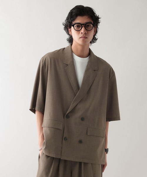 RAGEBLUE（レイジブルー）の「＜吸水速乾・イージーケア＞【AIR FLOW TECH/エアフローテック】シャツWジャケット（シャツ/ブラウス・メンズ・ブラック/キャメル・MEDIUM/LARGE）」の14枚目の写真