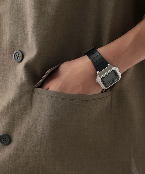 RAGEBLUE（レイジブルー）の「＜吸水速乾・イージーケア＞【AIR FLOW TECH/エアフローテック】シャツWジャケット（シャツ/ブラウス・メンズ・ブラック/キャメル・MEDIUM/LARGE）」の20枚目の写真