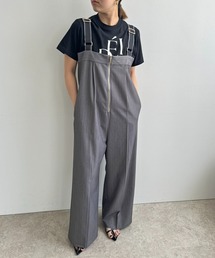 ジップアップサロペット