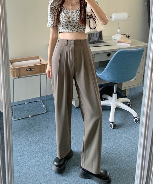 REBALANCE(リバランス)の「ハイウェストカラーパンツ(その他パンツ・レディース・B/C/D/A・LARGE/MEDIUM)」の11枚目の写真