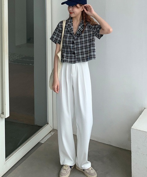 REBALANCE(リバランス)の「ハイウェストカラーパンツ(その他パンツ・レディース・B/C/D/A・LARGE/MEDIUM)」の5枚目の写真