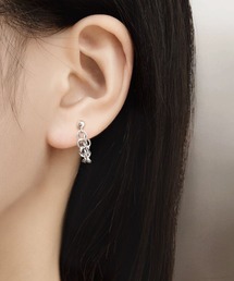 YU-KA:チェーンフープピアス chain hoop pierce