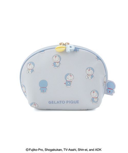 gelato pique(ジェラートピケ)の「【ドラえもん】ポーチ(ポーチ・レディース・オフホワイト/ブルー/ピンク・F)」の3枚目の写真