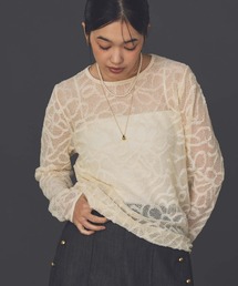 Torrazzo Donna | ジャガードレースクルーネックニット(ニット/セーター)