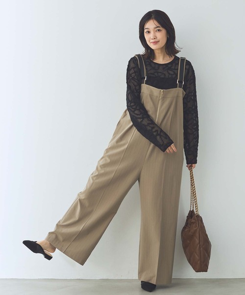 Torrazzo Donna(トラッゾドンナ)の「ジャガードレースクルーネックニット(ニット/セーター・レディース・アイボリー/ブラック・FREE)」の3枚目の写真