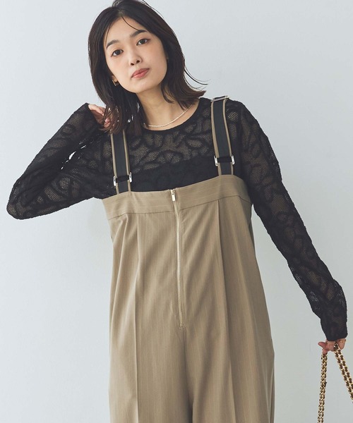 Torrazzo Donna(トラッゾドンナ)の「ジャガードレースクルーネックニット(ニット/セーター・レディース・アイボリー/ブラック・FREE)」の7枚目の写真