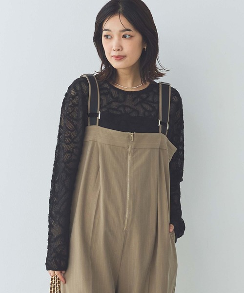 Torrazzo Donna(トラッゾドンナ)の「ジャガードレースクルーネックニット(ニット/セーター・レディース・アイボリー/ブラック・FREE)」の10枚目の写真