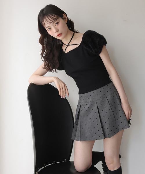 one after another NICE CLAUP(ワンアフターアナザーナイスクラップ)の「サイズ展開あり/プリーツミニスカート(スカート・レディース・杢グレー/ブラック/ブラウン系その他/グレー系その他・SMALL/MEDIUM)」の13枚目の写真