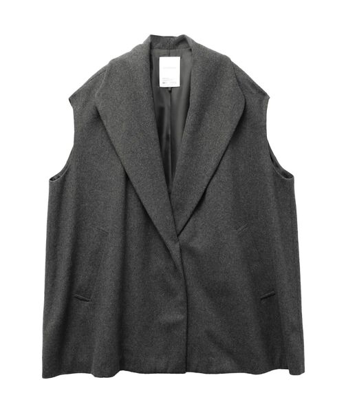 ELENDEEK（エレンディーク）の「オーバーサイズスリーブレスコート（その他アウター・レディース・ブラウン/グレー・FREE）」の22枚目の写真