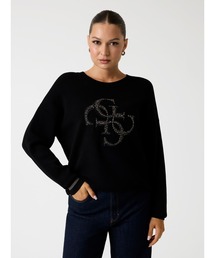 Guess（ゲス）の「LS Cn Sylvie Logo Sweater ニット セーター（ニット/セーター・レディース）」