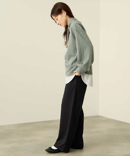 NAVY(ネイビー)の「nAvy ワイドストレート(その他パンツ・レディース・ブラック/ブラウン/チャコール・L/M)」の12枚目の写真