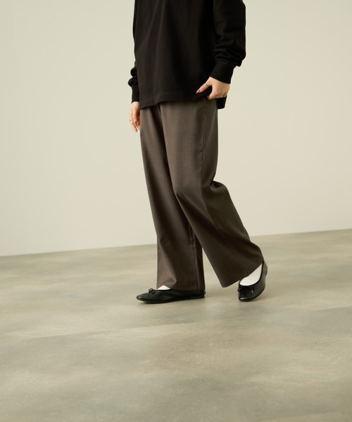 NAVY(ネイビー)の「nAvy ワイドストレート(その他パンツ・レディース・ブラック/ブラウン/チャコール・L/M)」の18枚目の写真