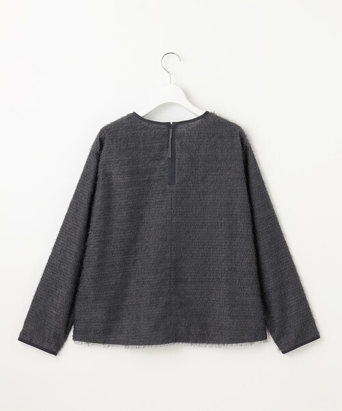 自由区(ジユウク)の「ループカットジャカードプルオーバー ブラウス(シャツ/ブラウス・レディース・ブラック系/グレー系/アイボリー系・46/44)」の18枚目の写真