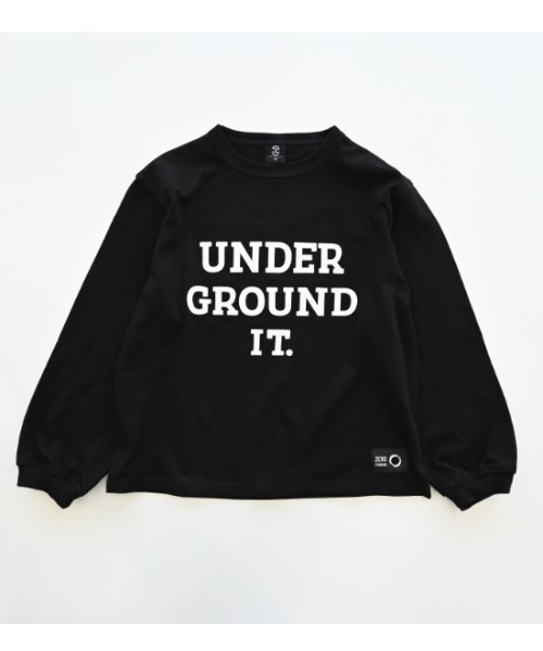 ZERO standerd（ゼロスタンダード）の「zero standard/ゼロスタンダード UNDER　ロングＴシャツ（Tシャツ/カットソー・キッズ・サンドベージュ/ブラック/チャコールグレー・110cm/120cm/130cm/140cm/150cm/160cm/100cm）」の22枚目の写真