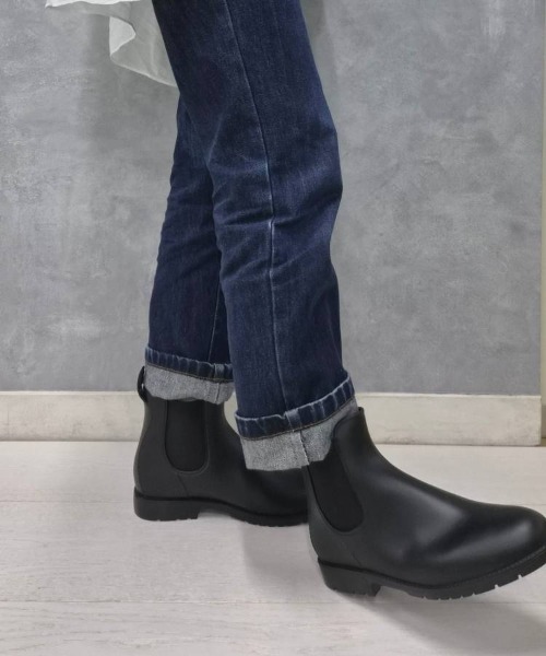 Bleu Bleuet（ブルーブルーエ）の「サイドゴアレインブーツ（レインシューズ・レディース・ブラック・LARGE/MEDIUM）」の3枚目の写真