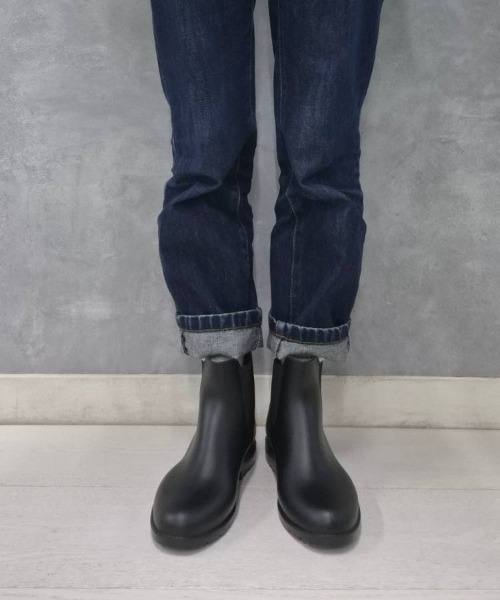 Bleu Bleuet（ブルーブルーエ）の「サイドゴアレインブーツ（レインシューズ・レディース・ブラック・LARGE/MEDIUM）」の5枚目の写真