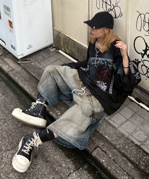 XU（エックスユー）の「【Never mind the XU】tribal denim half pants