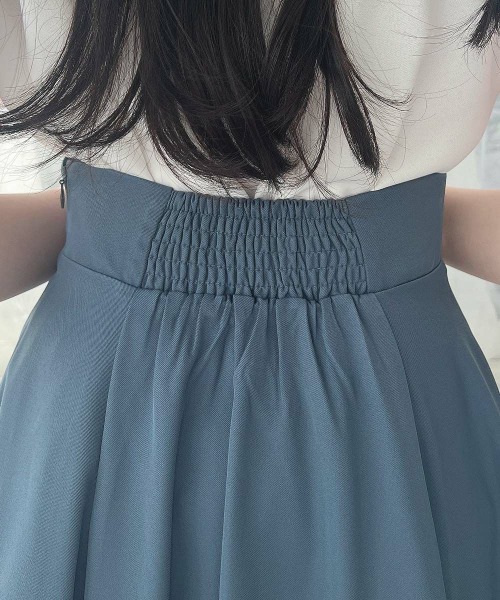 an another angelus（アンアナザーアンジェラス）の「ハイウエストスカラップフレアースカート/fint フィント（スカート・レディース・レッド/ブルー/オリーブ・1/2）」の8枚目の写真