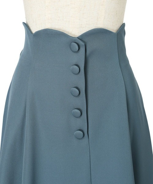 an another angelus（アンアナザーアンジェラス）の「ハイウエストスカラップフレアースカート/fint フィント（スカート・レディース・レッド/ブルー/オリーブ・1/2）」の21枚目の写真