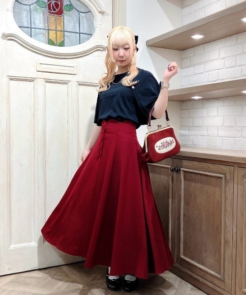 ハイウエストスカラップフレアースカート（スカート）｜an another