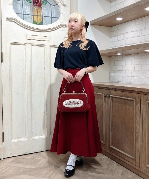 ハイウエストスカラップフレアースカート（スカート）｜an another