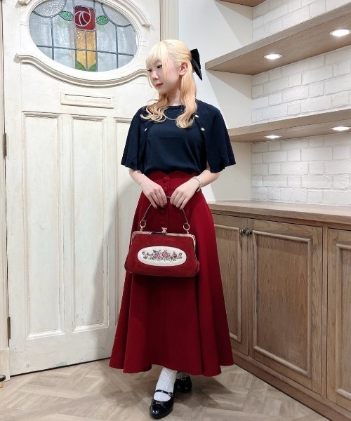 ハイウエストスカラップフレアースカート（スカート）｜an another