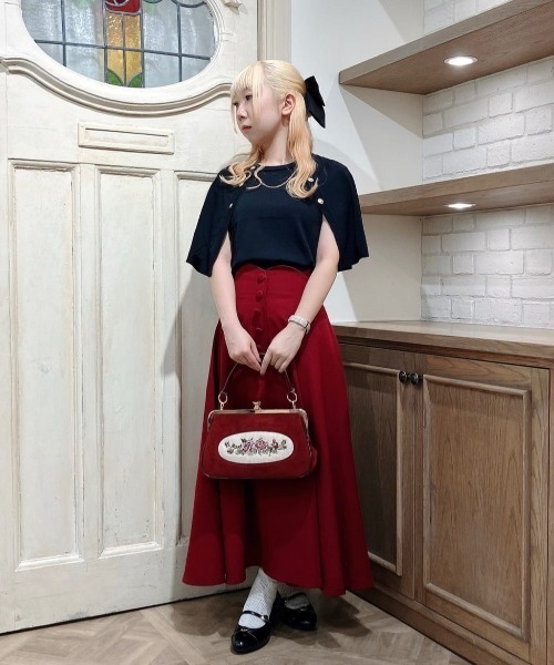 ハイウエストスカラップフレアースカート（スカート）｜an another