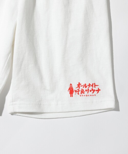 FREAK'S STORE（フリークスストア）の「SAUVENIR/サウベニア 【KIDS】別注 KANNAIGI × サウナ田ヒロユキ プリント セットアップ /館内着（Tシャツ/カットソー・キッズ・ブラック/ホワイト・ONE SIZE）」の16枚目の写真