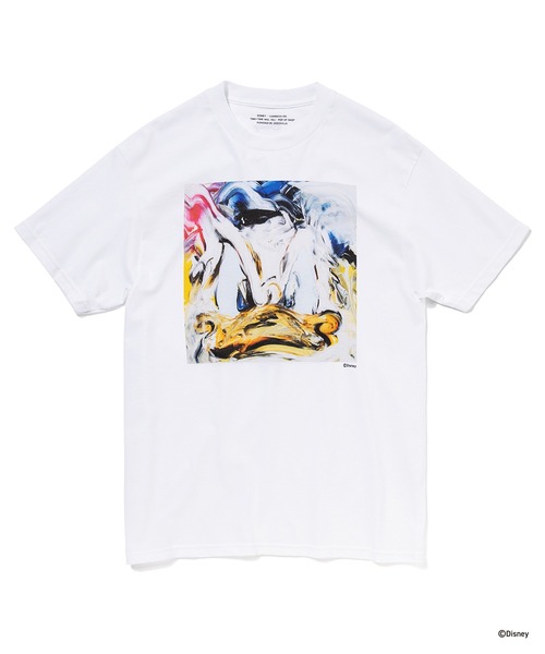 Disney(ディズニー)の「DONALD DUCK / T-SHIRT(Tシャツ/カットソー・メンズ・ホワイト/ブラック・M/L/XL/XXL)」の2枚目の写真