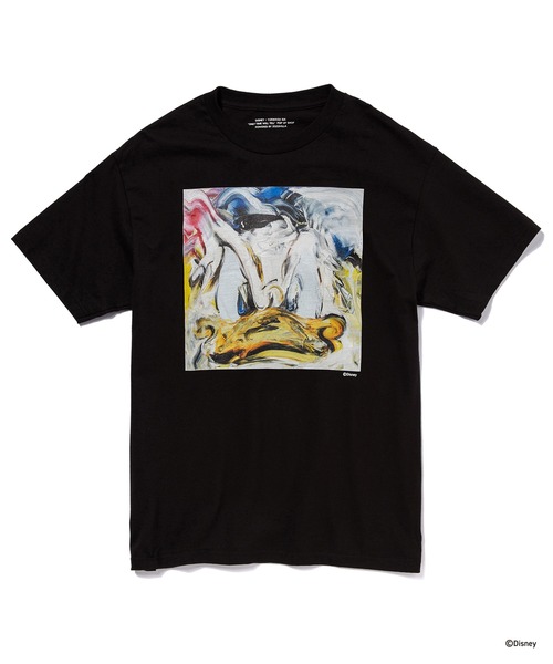 Disney(ディズニー)の「DONALD DUCK / T-SHIRT(Tシャツ/カットソー・メンズ・ホワイト/ブラック・M/L/XL/XXL)」の1枚目の写真