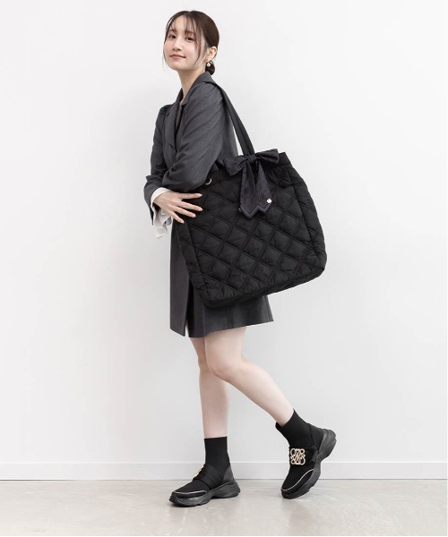 RANDA（ランダ）の「【SUSTAINABLE】ビジューモノグラムパーツソックススニーカー（スニーカー・レディース・ブラック/アイボリー/シルバー・S/M/LL/L）」の11枚目の写真