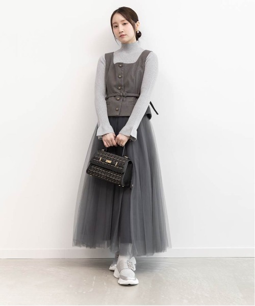 RANDA（ランダ）の「【SUSTAINABLE】ビジューモノグラムパーツソックススニーカー（スニーカー・レディース・ブラック/アイボリー/シルバー・S/M/LL/L）」の19枚目の写真