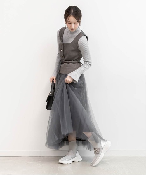 RANDA（ランダ）の「【SUSTAINABLE】ビジューモノグラムパーツソックススニーカー（スニーカー・レディース・ブラック/アイボリー/シルバー・S/M/LL/L）」の20枚目の写真