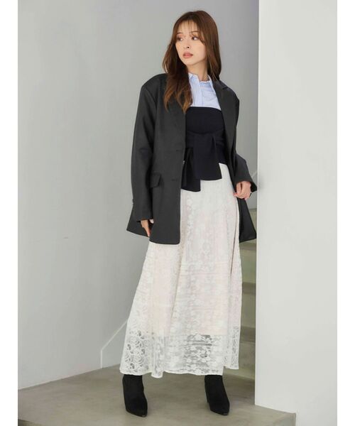 MERCURYDUO(マーキュリーデュオ)の「ニットベアビスチェ(ニット/セーター・レディース・チャコールグレー/ブラック/ネイビー・FREE)」の11枚目の写真