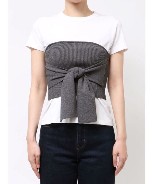 MERCURYDUO(マーキュリーデュオ)の「ニットベアビスチェ(ニット/セーター・レディース・チャコールグレー/ブラック/ネイビー・FREE)」の15枚目の写真