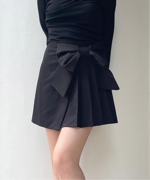 one way（ワンウェイ）の「リボンラップスカート（スカート・レディース・ブラウン系その他/ブラック/グレー・FREE）」の17枚目の写真