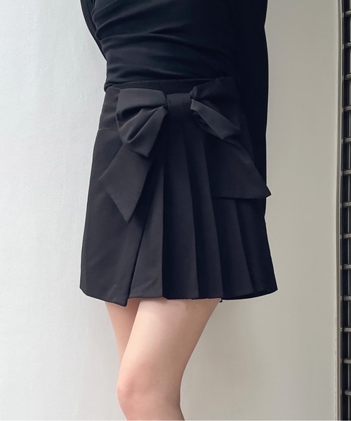 one way（ワンウェイ）の「リボンラップスカート（スカート・レディース・ブラウン系その他/ブラック/グレー・FREE）」の18枚目の写真