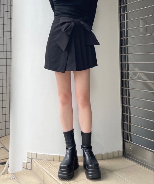 one way（ワンウェイ）の「リボンラップスカート（スカート・レディース・ブラウン系その他/ブラック/グレー・FREE）」の20枚目の写真