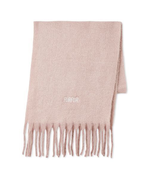 ロゴ刺繍フリンジストール（ストール/ショール）｜FURFUR（ファー