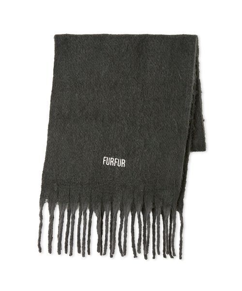 ロゴ刺繍フリンジストール（ストール/ショール）｜FURFUR（ファー