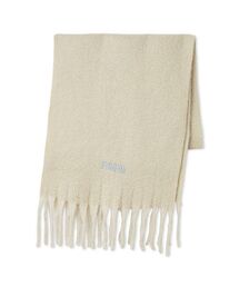 FURFUR(ファーファー)のロゴ刺繍フリンジストール(ストール/ショール)