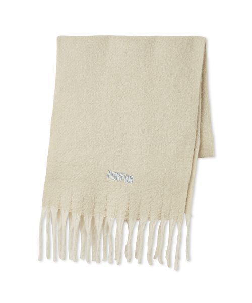 ロゴ刺繍フリンジストール（ストール/ショール）｜FURFUR（ファー