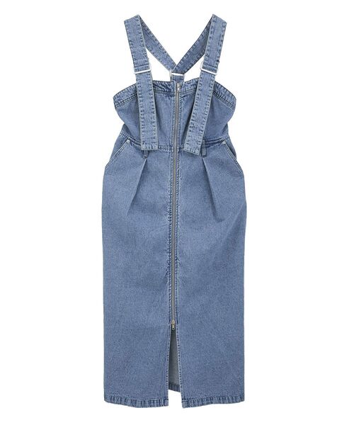 Sugar spoon（シュガースプーン）の「・SUGAR SPOON 2wayデニムジャンスカ（ジャンパースカート・レディース・インディゴブルー/パープル/ブラック・FREE）」の22枚目の写真